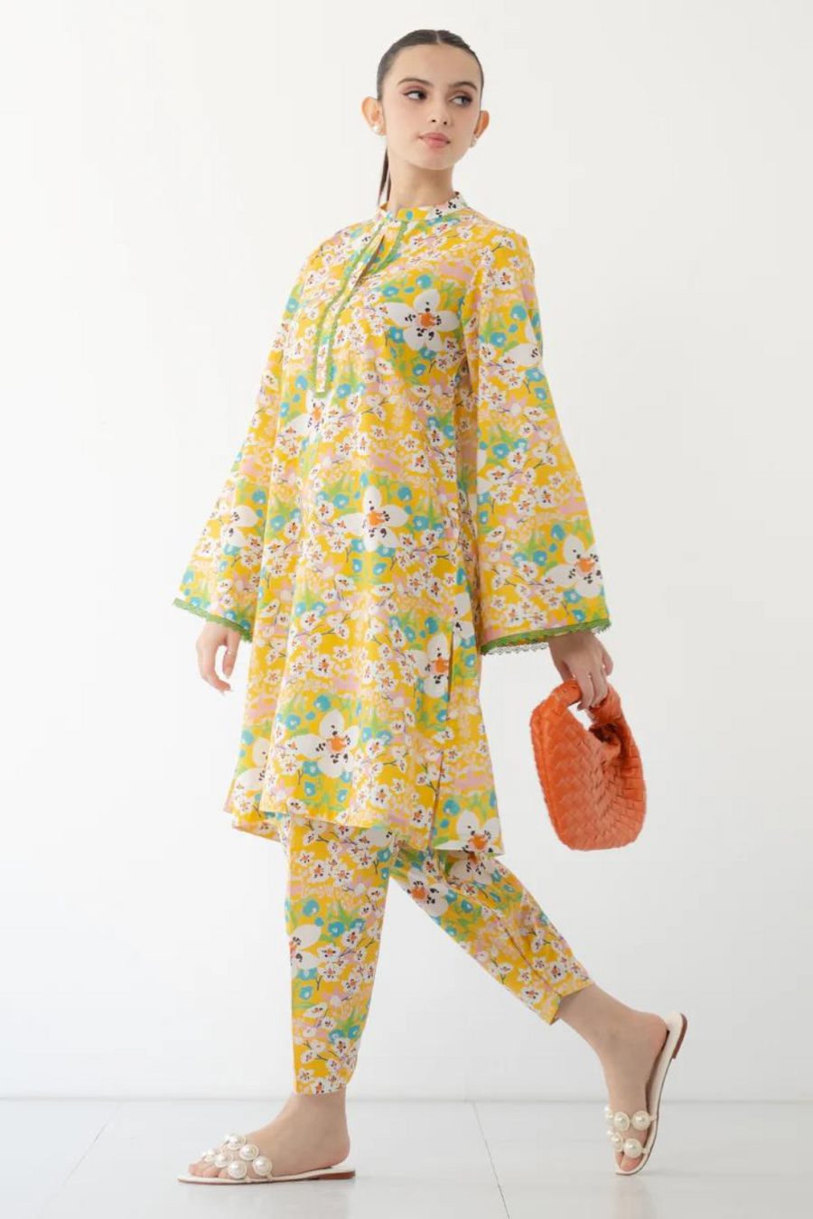 ASIFA NABEEL TWO-PC PRINTED SHIRTTROUSER 999-IN