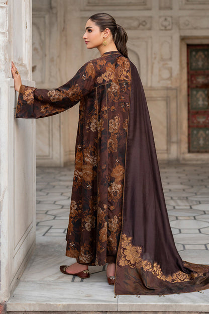 BAROQUE 3PC WINTER PRINTED SHIRT DUPATA TROUSER 435-IN