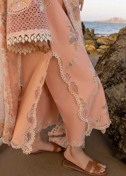 CRIMSON 3PC UNSTICHED LAWN EMBORIDED SHIRT ORGANZA EMBORIDED DUPATA WITH PATCHES