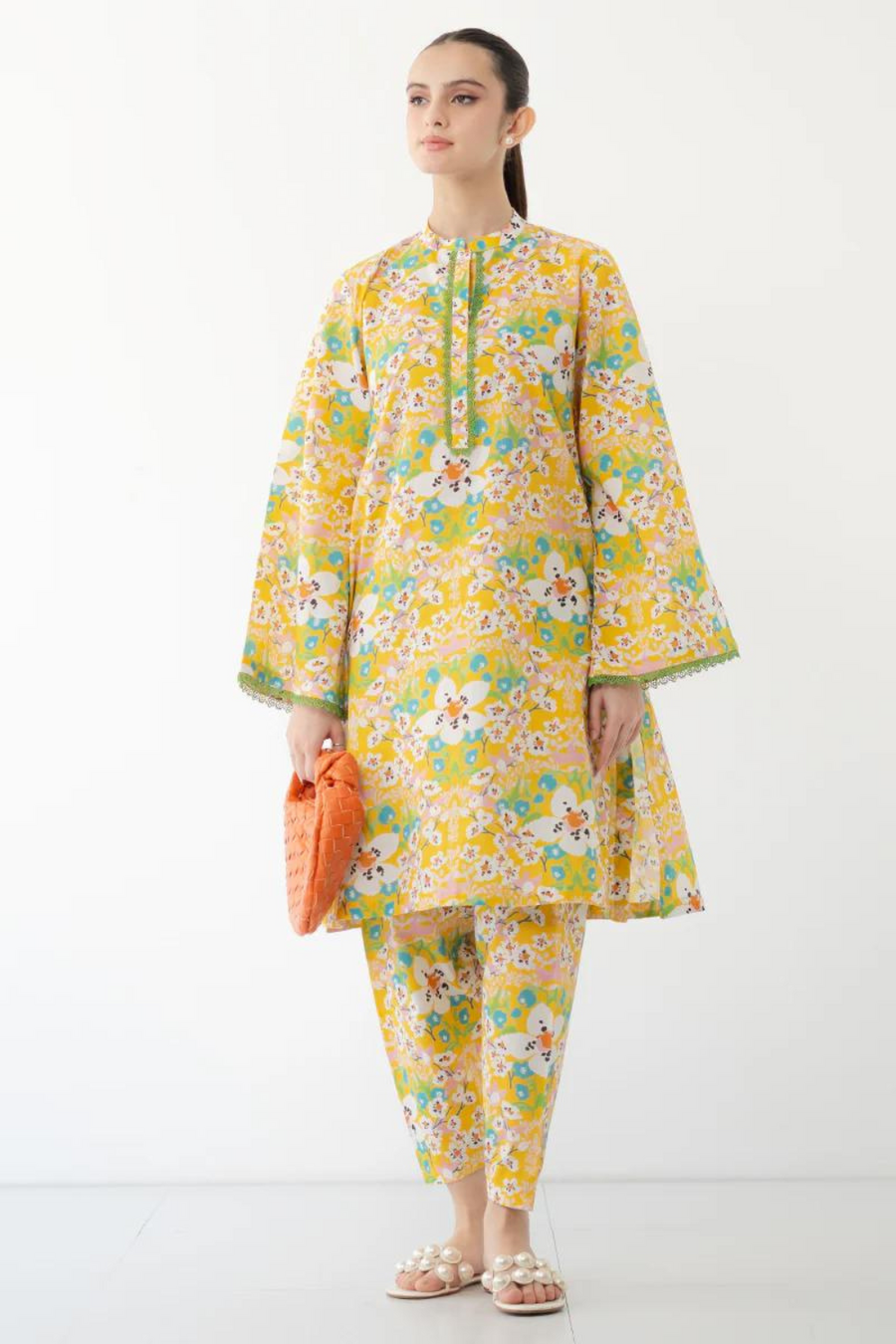 ASIFA NABEEL TWO-PC PRINTED SHIRTTROUSER 999-IN